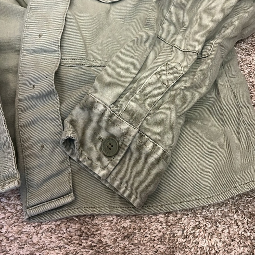 AEO // Green Button Jacket - Picture 6 of 6